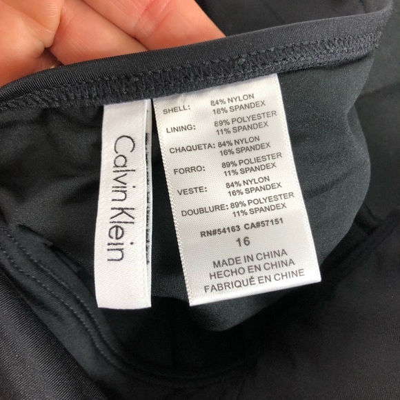 Calvin Klein one piece black & white swimsuit. 16 - Picture 6 of 6